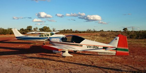 AAA PPL flight training aircraft away in Australian outback